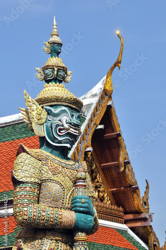 Bangkok. The demon guard at the temple © skostin1951