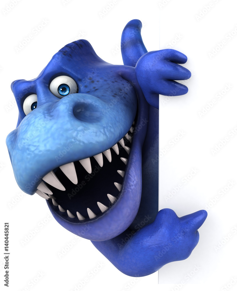 Fototapeta premium Fun dinosaur - 3D Illustration
