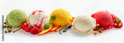 Fotografia Set of ice cream scoops