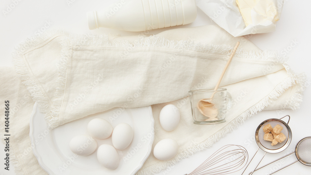 Obraz premium Ingredients for baking