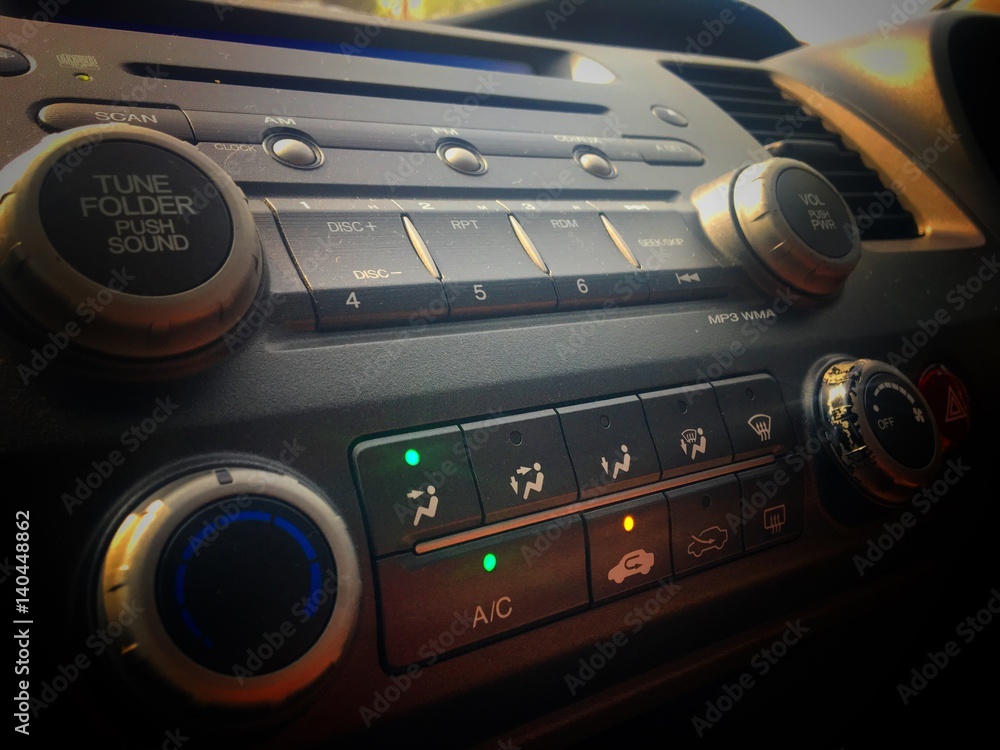 Fototapeta premium Display Audio bottom control ,Audio bottom control