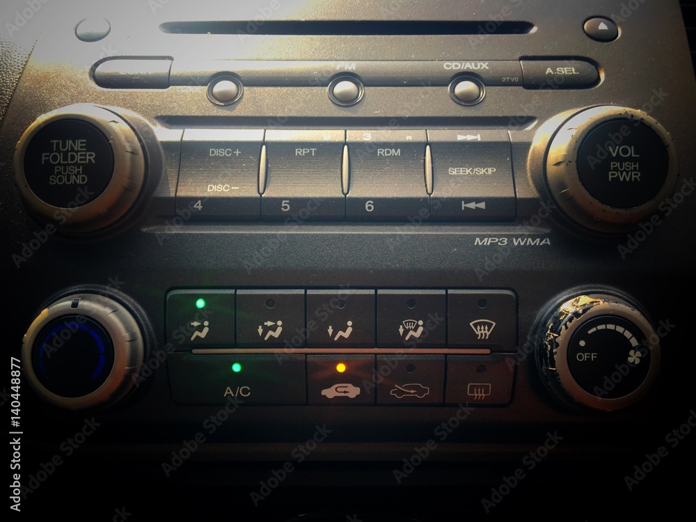 Fototapeta premium Display Audio bottom control ,Audio bottom control