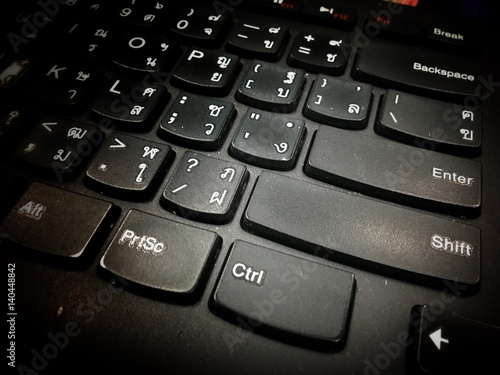 Computor notebook keyboard technology background