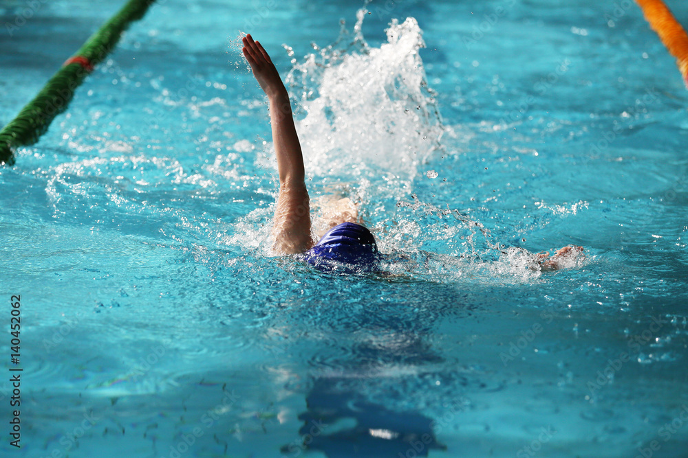 Swimming competition at school.