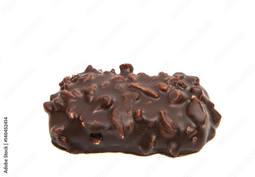 Biscuits in chocolate glaze isolated Biscuits in chocolate glaze isolated
