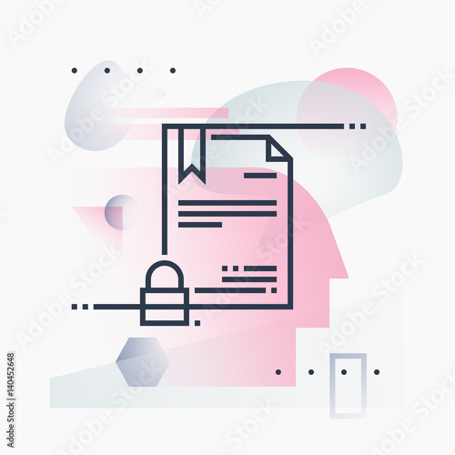 Digital Certificate Futuro Illustration