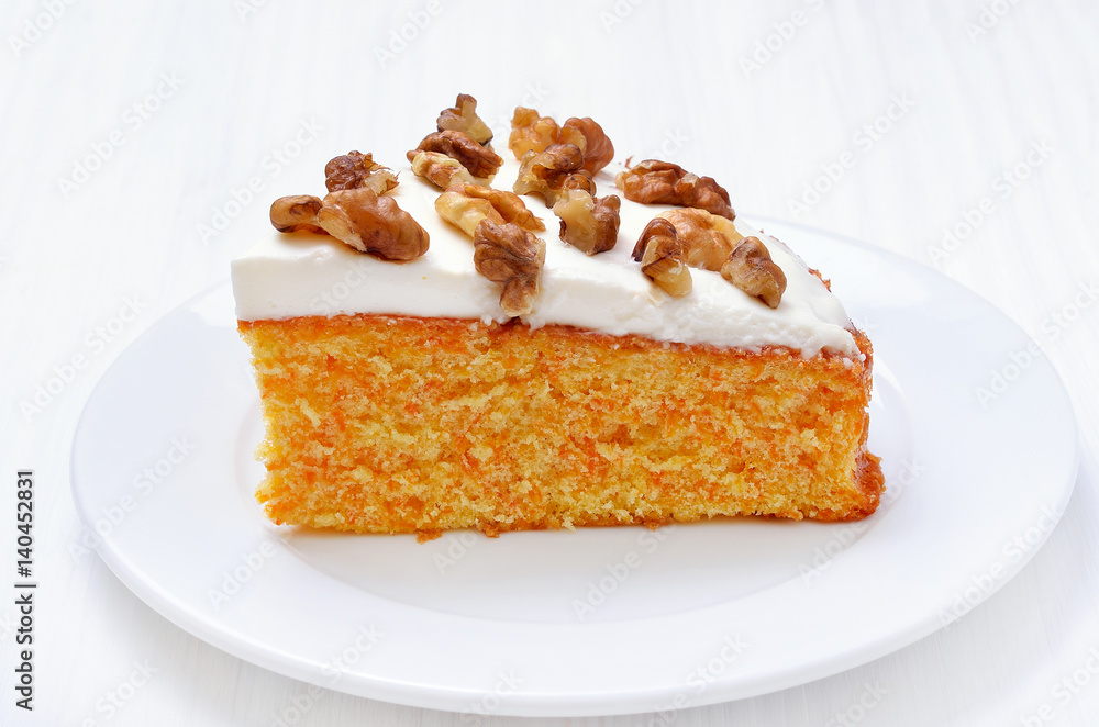 Piece of carrot cake Piece of carrot cake