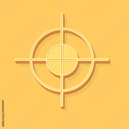 ikona vintage 3D z obrysem i cieniem