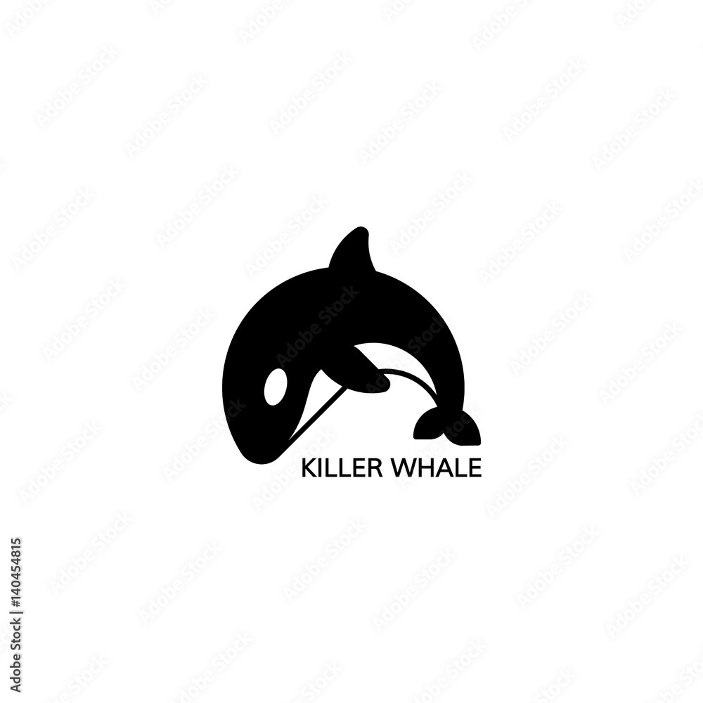 Fototapeta premium Orca icon. Vector illustration.