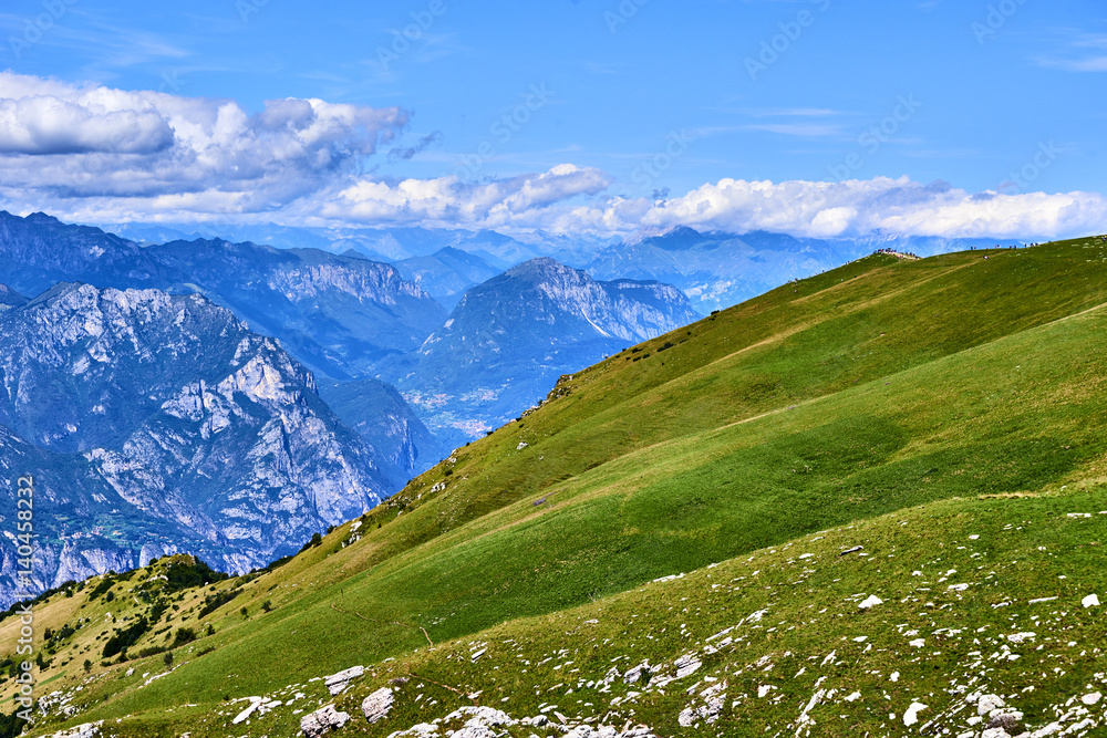View of area around summit of Monte Baldo, Italy
