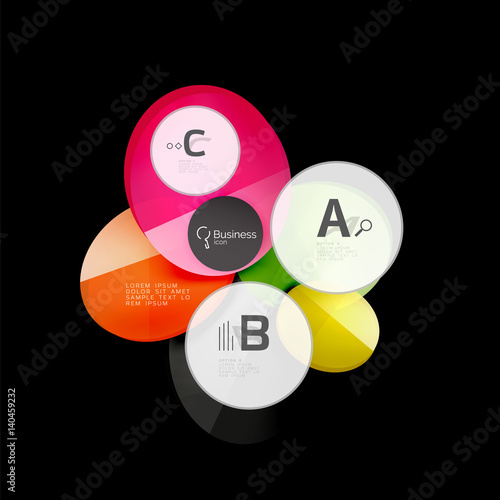Glossy glass circle banner design template Free Download Glossy glass circle banner design template - GFXLoad