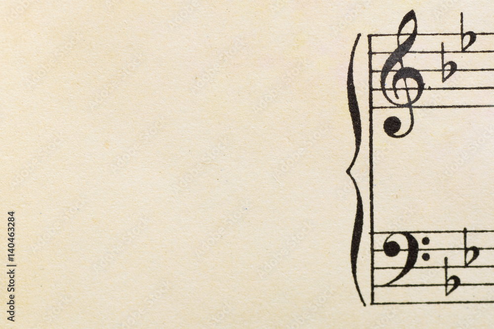 Obraz premium vintage notes with space for text horizontal
