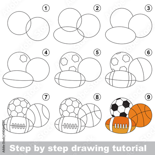 Drawing tutorial for preschool children.