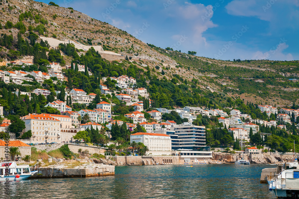 houses near Dubrovnik seaside