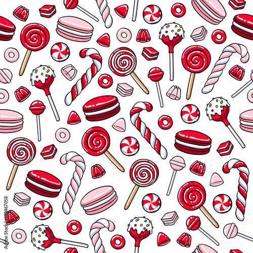 Colorful lollipops icons set - vector illustration.