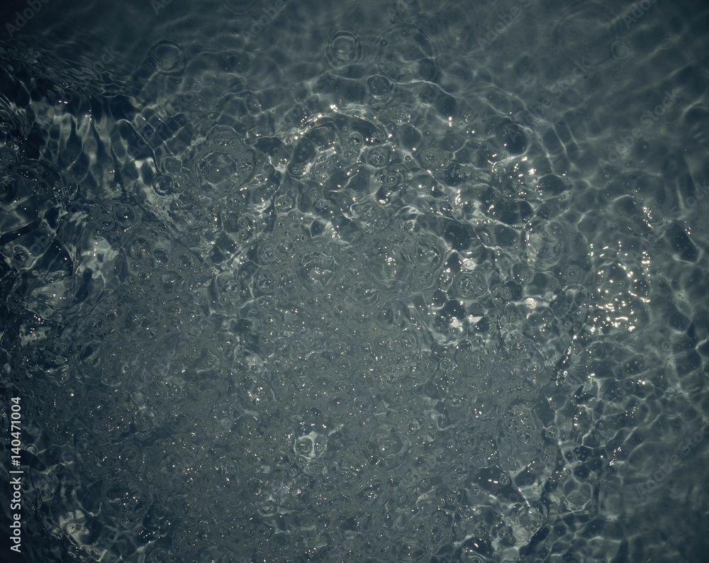 Fototapeta premium Dark water bubbles
