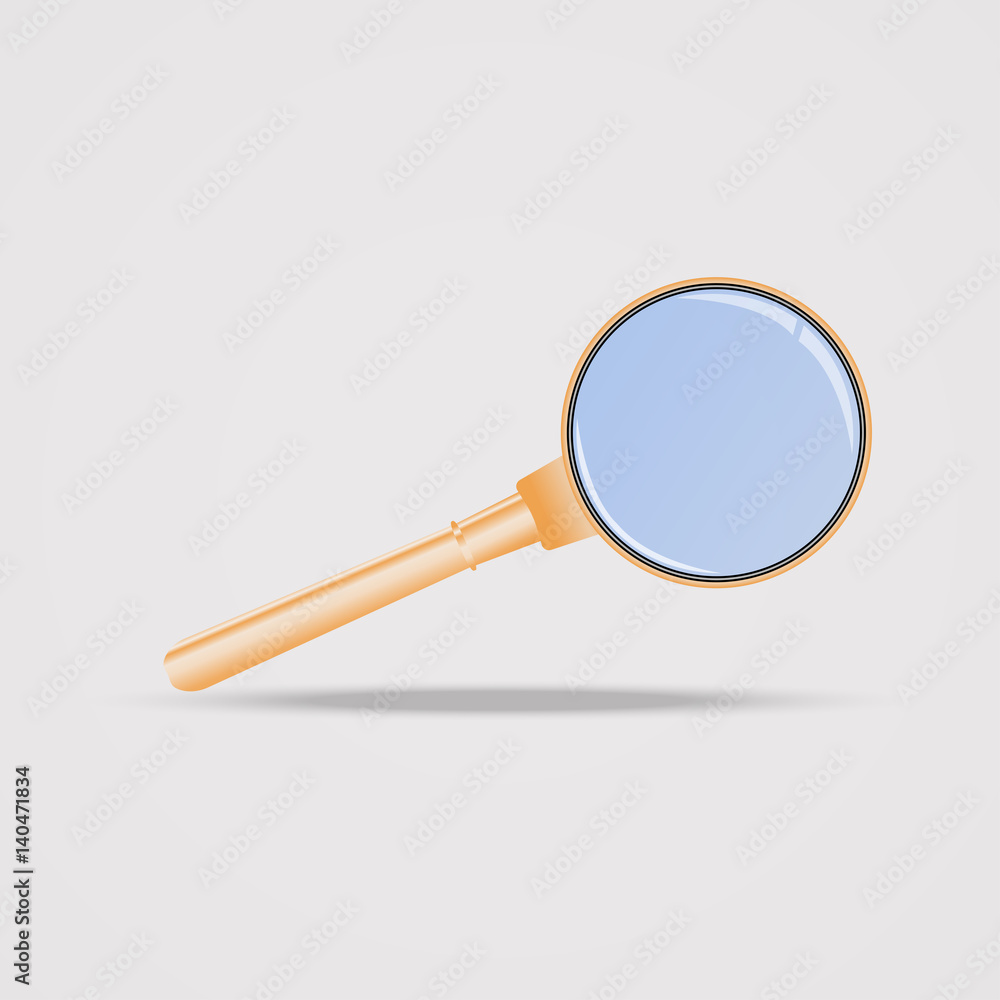 magnifying glass with shadow magnifying glass with shadow
