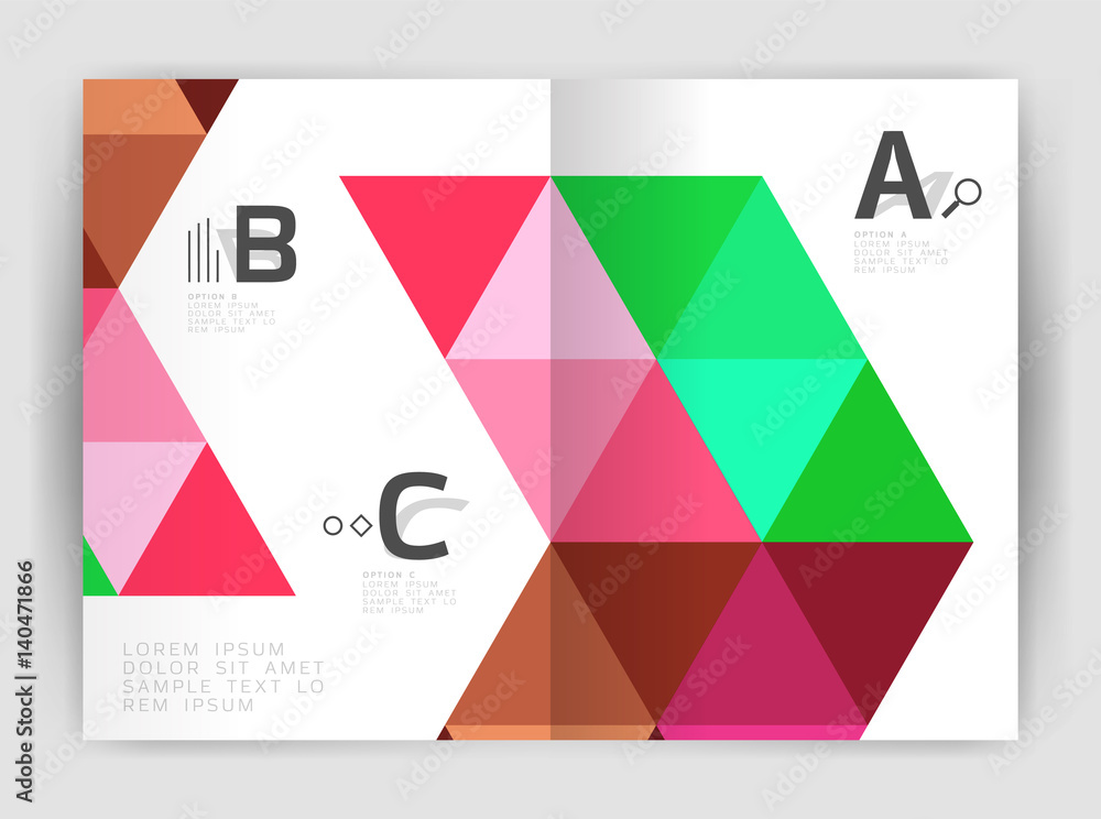 Modern business brochure or leaflet print cover template Modern business brochure or leaflet print cover template