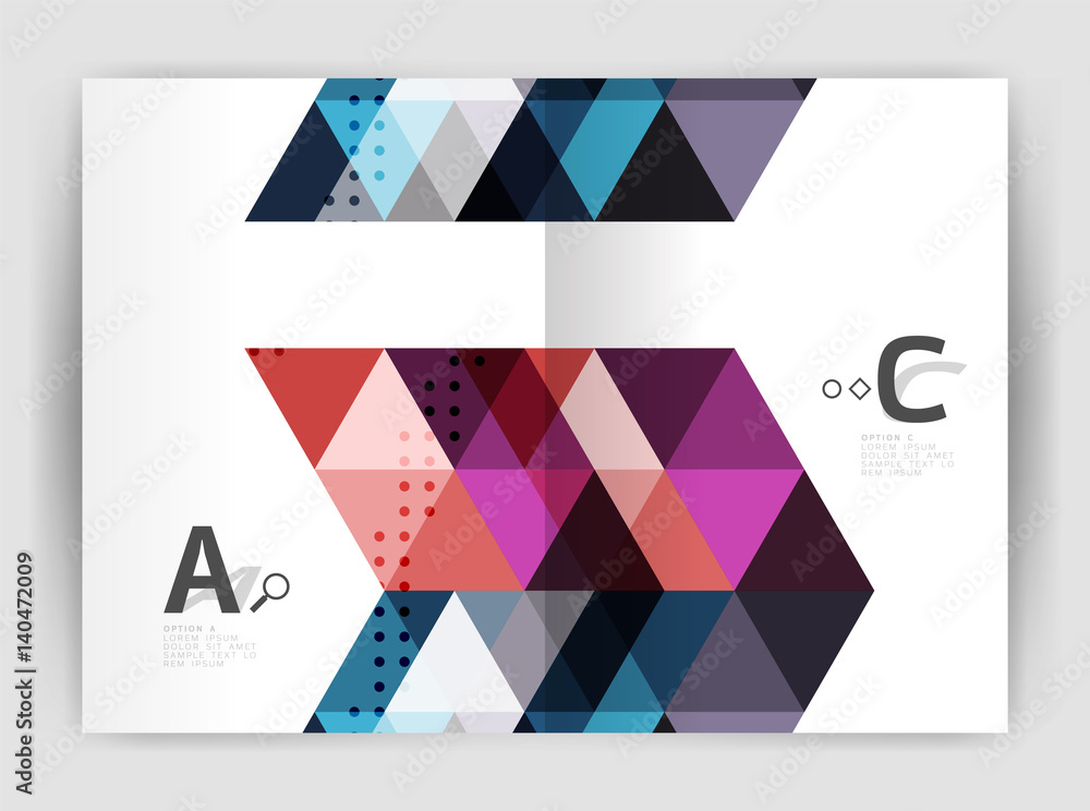 Modern business brochure or leaflet print cover template Modern business brochure or leaflet print cover template