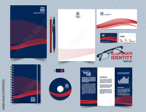Corporate identity template set.