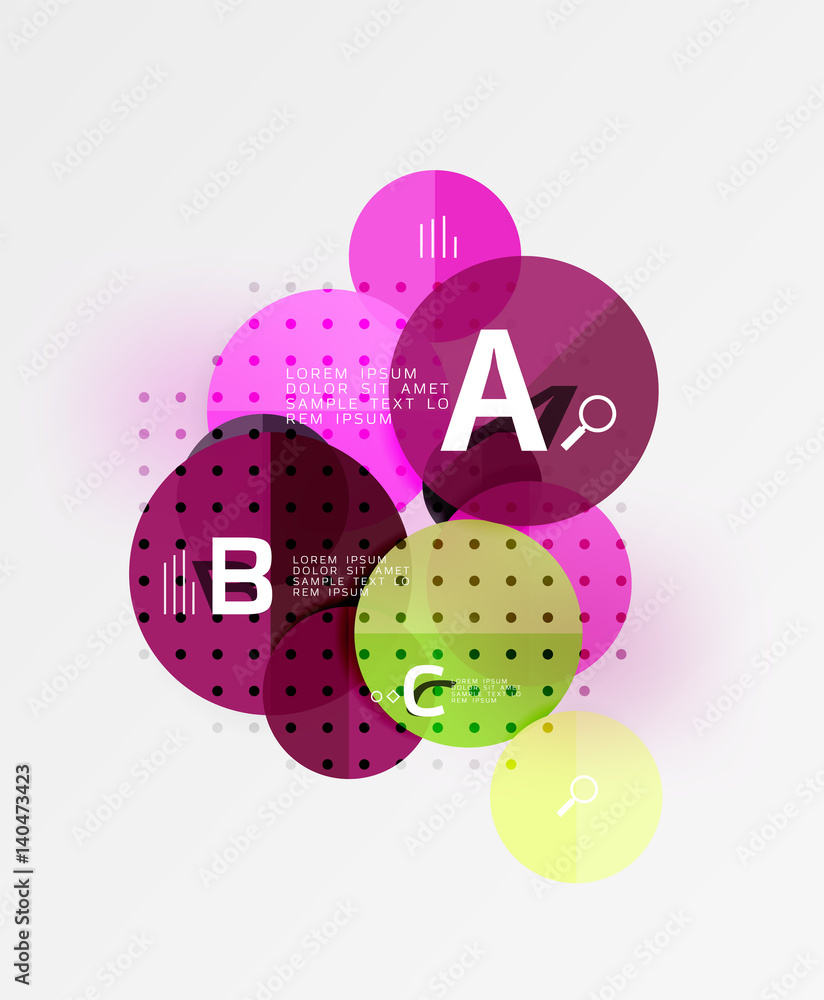 Circle modern geometry infographic background Circle modern geometry infographic background