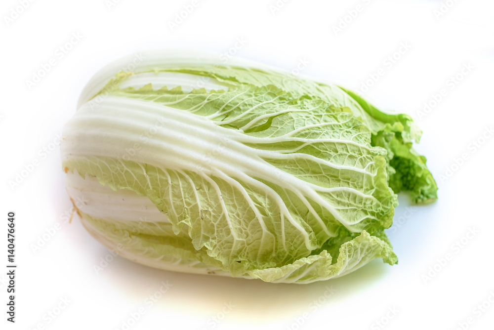 Chinese cabbage isolated on the white background Chinese cabbage isolated on the white background
