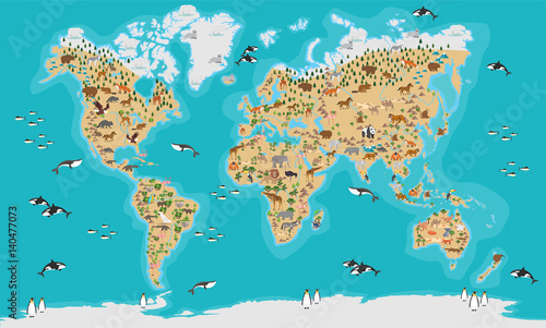 world map vector illustration