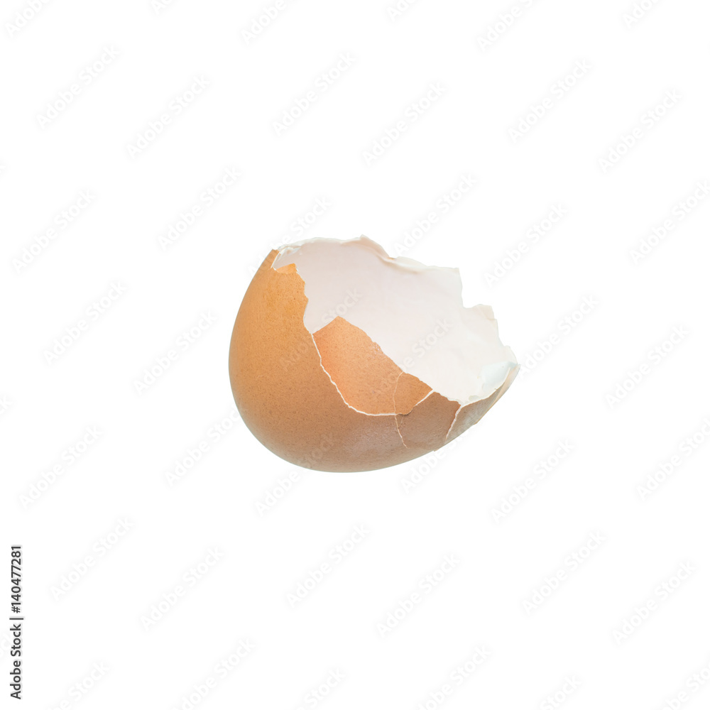 broken egg shell isolated on white background broken egg shell isolated on white background