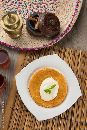 kunafa, traditional arab dessert similar with cheese cake