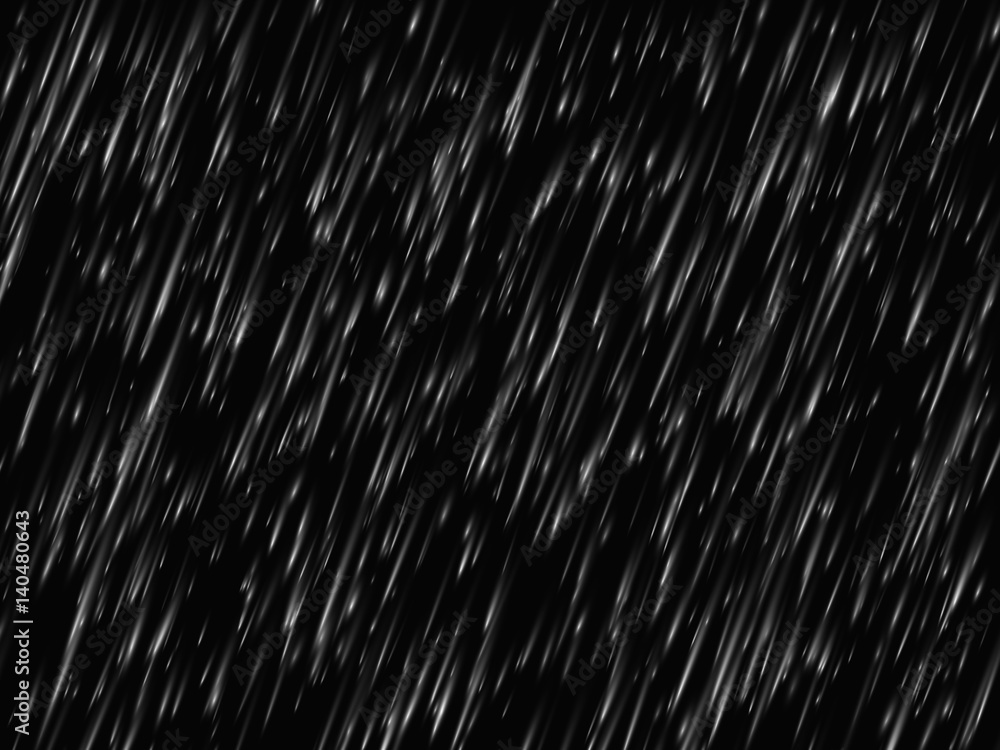 Rain texture on black background. Vector illustration Stock Vector | Adobe  Stock