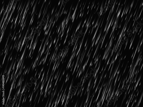 Rain texture on black background. Vector illustration