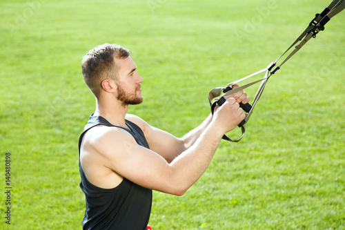 Profile of man training with training loop