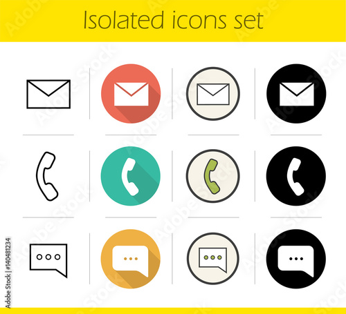 Digital icons set