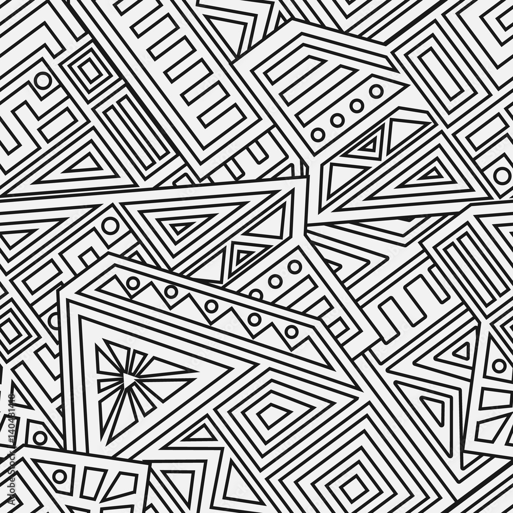 Aztec Vector Seamless Pattern Aztec Vector Seamless Pattern