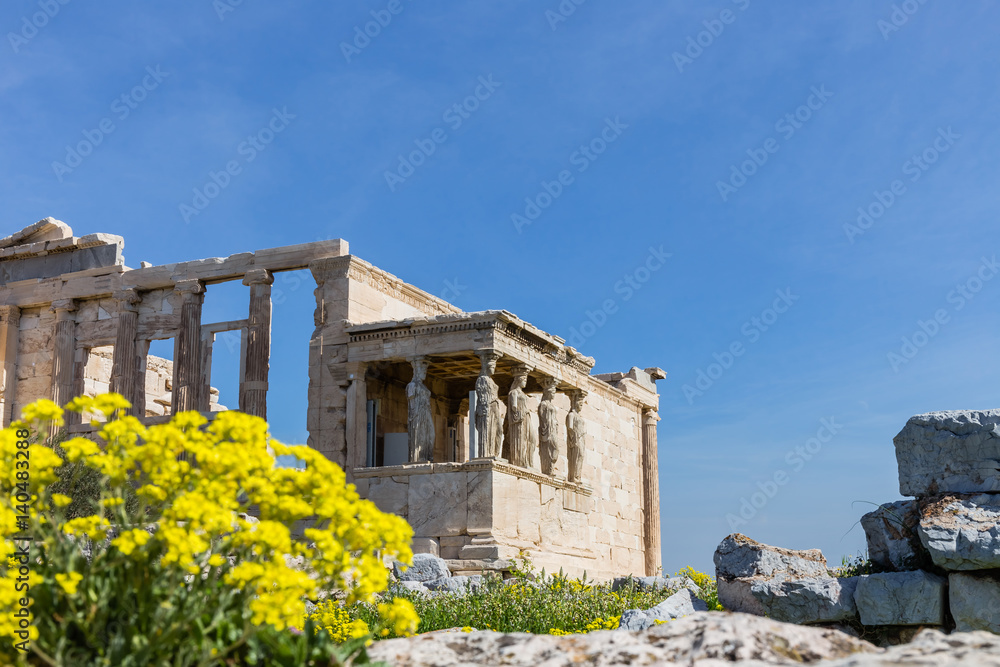 ruins of ancient temple on Acropolis hill
