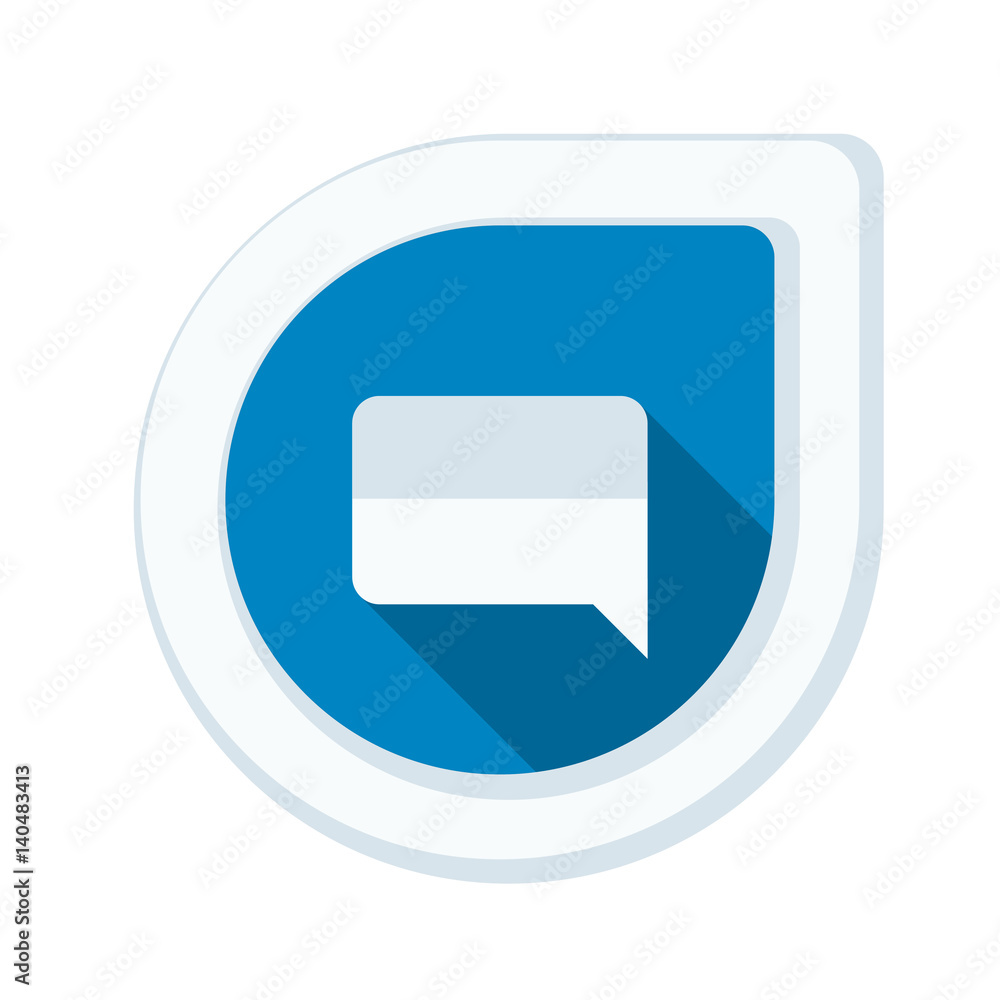 Chat Mesage button illustration Chat Mesage button illustration