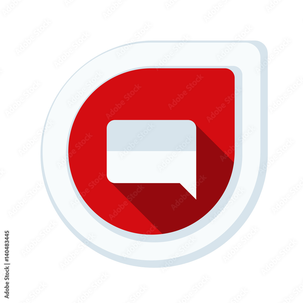 Chat Mesage button illustration Chat Mesage button illustration