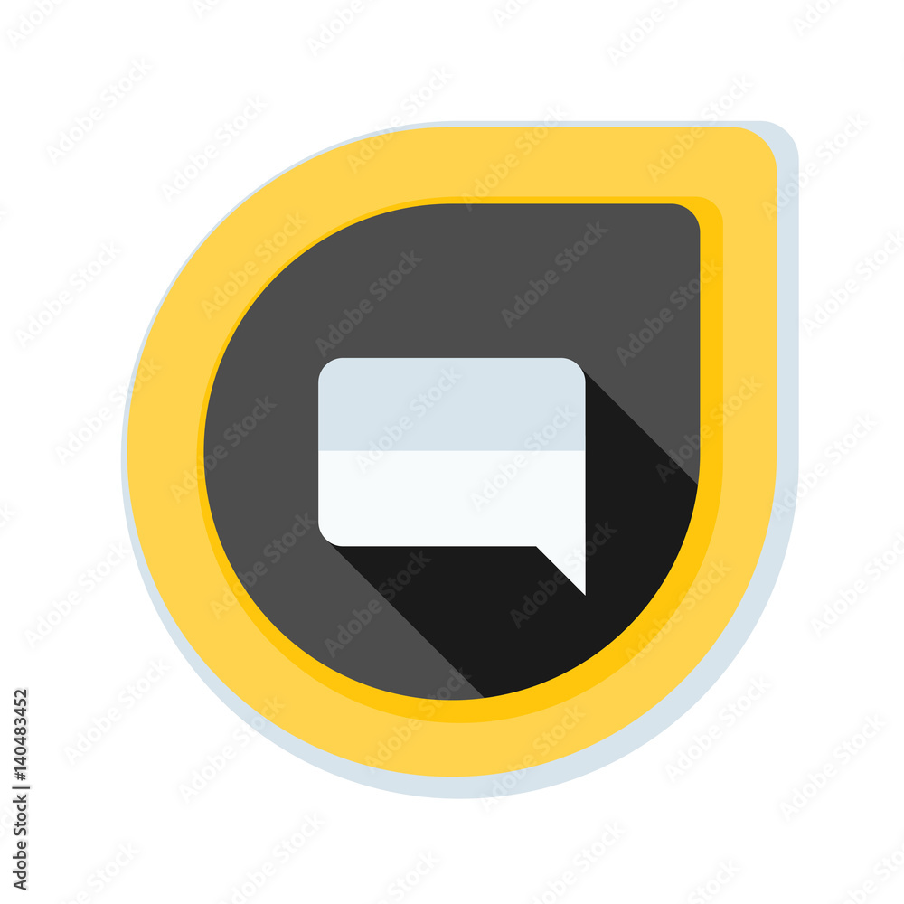 Chat Mesage button illustration Chat Mesage button illustration