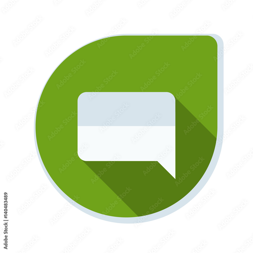 Chat Mesage button illustration Chat Mesage button illustration