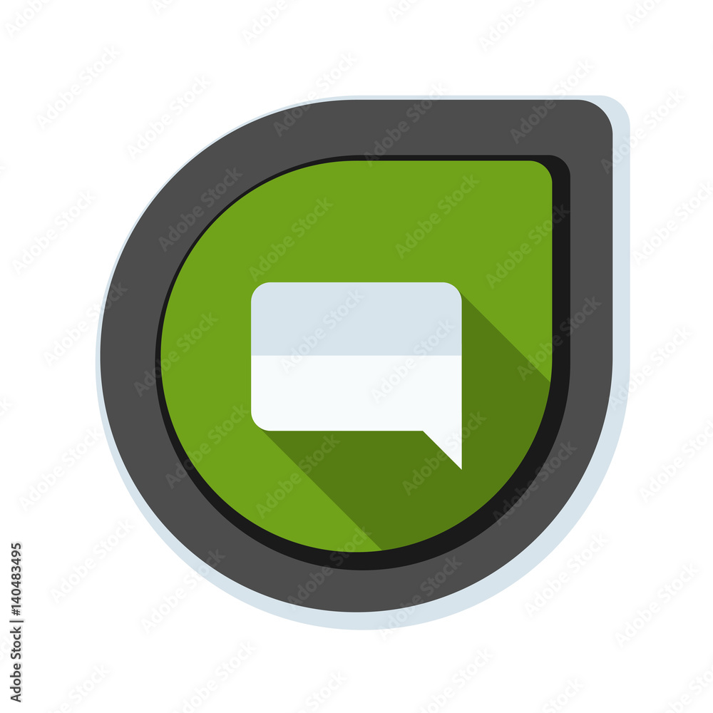 Chat Mesage button illustration Chat Mesage button illustration