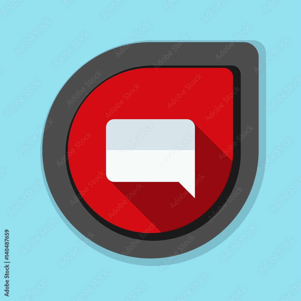 Chat Mesage button illustration Chat Mesage button illustration