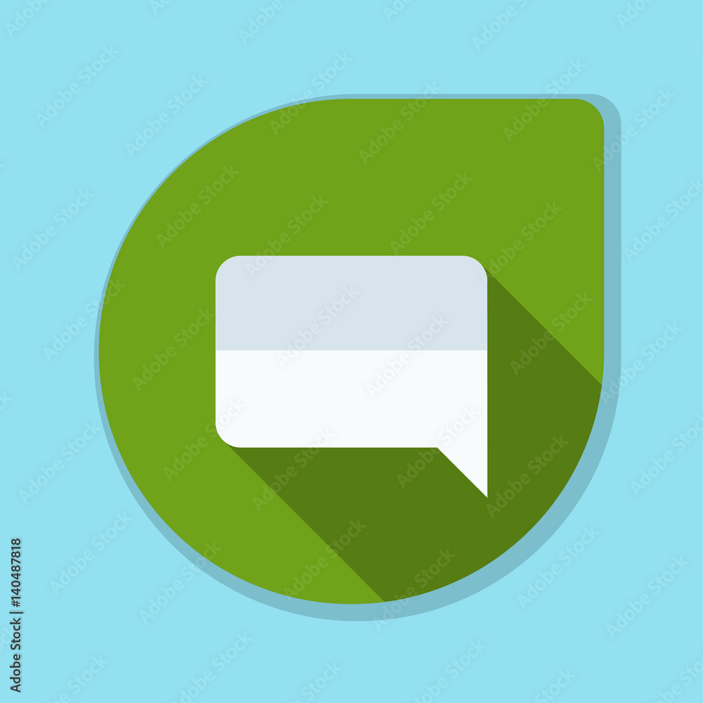 Chat Mesage button illustration Chat Mesage button illustration