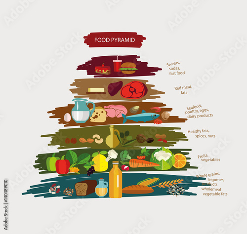 Food pyramid.