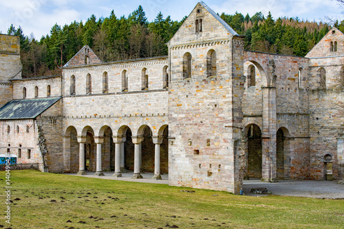Monastery ruins in Paulinzella in Thuringia Germany