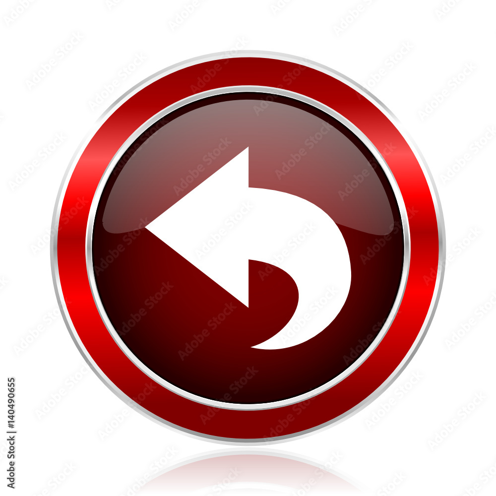 Back red round glossy metallic web and smartphone vector icon isolated on white background.
Back red round glossy metallic web and smartphone vector icon isolated on white background.