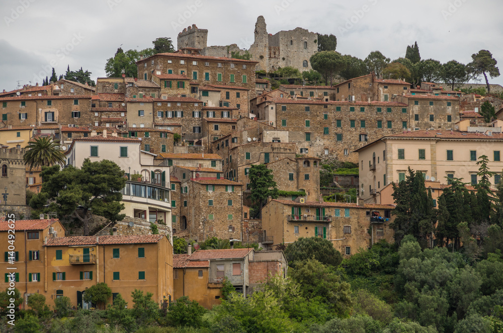 Campiglia is a beautiful medieval town that sits on a hill overlooking the surrounding region of Tuscany
