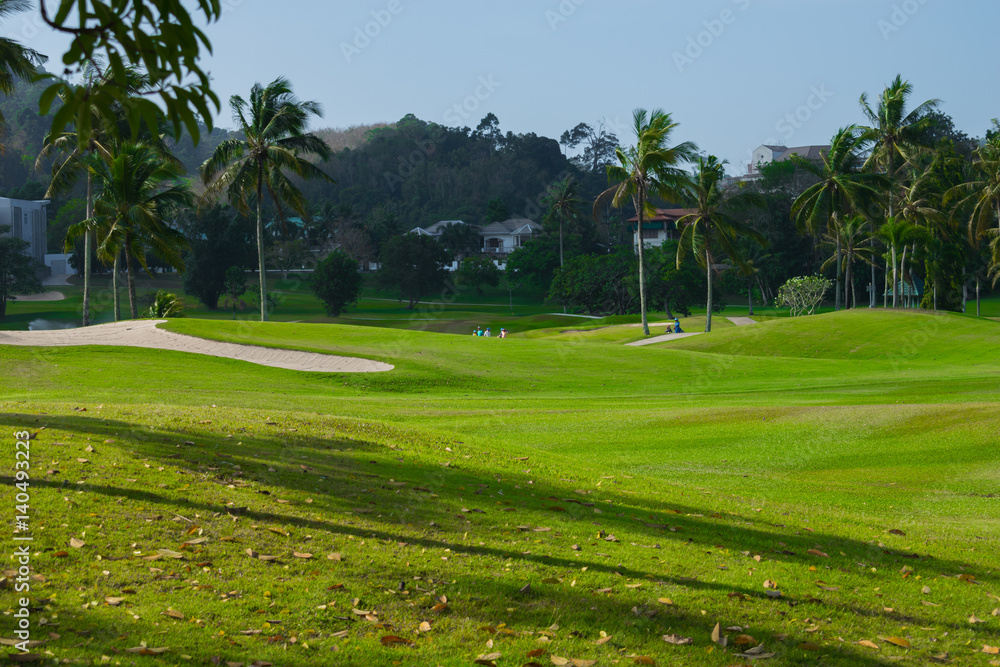 Golf course view point Golf course view point
