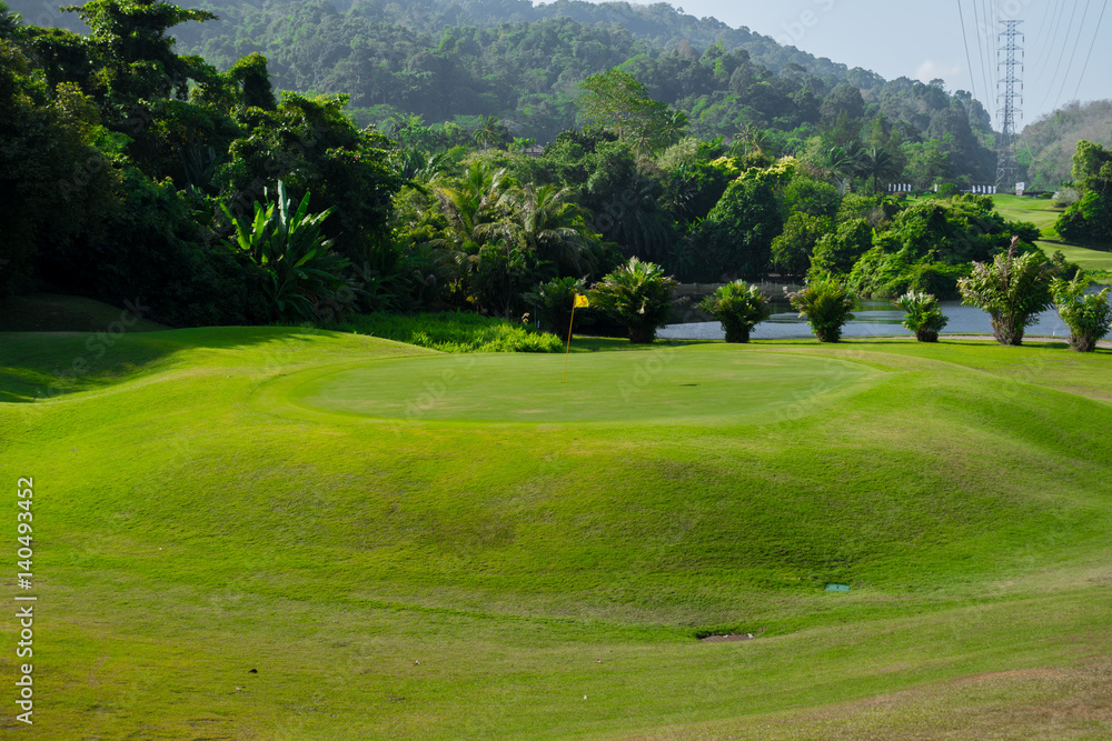 Golf course view point Golf course view point
