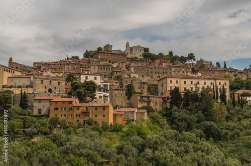 Campiglia is a beautiful medieval town that sits on a hill overlooking the surrounding region of Tuscany 