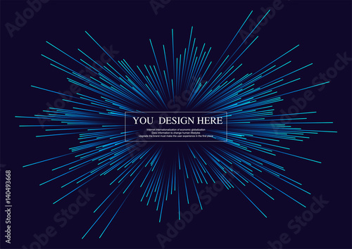 Lines composed of glowing backgrounds, abstract vector background
